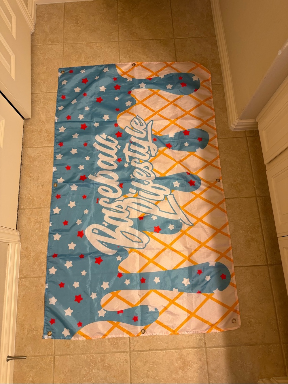 Kids baseball lifestyle Banner / Flag